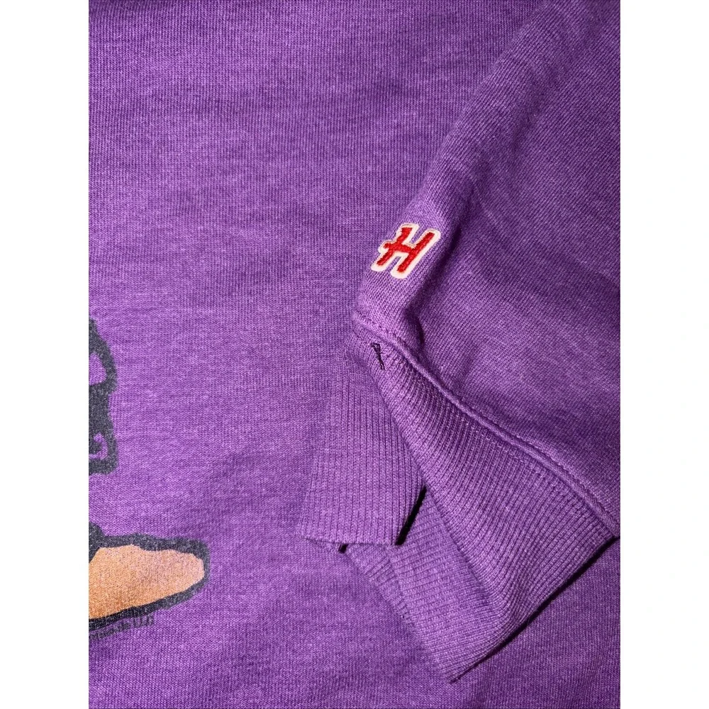Homage Crewneck Sweatshirt Peanuts Schroeder Purple Sz Large Unisex